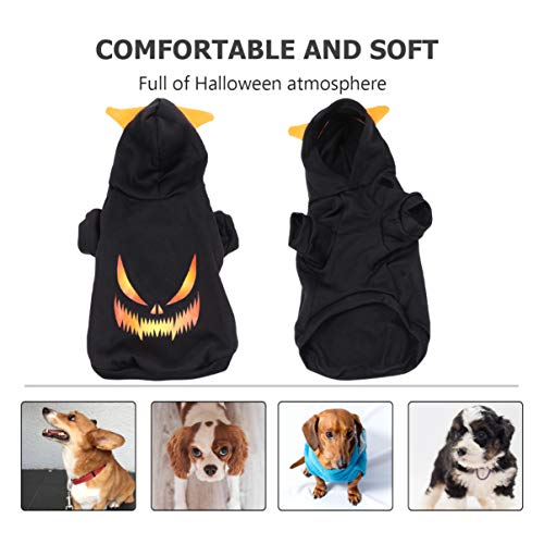 VANZACK 1Stk Verwandlungs-Outfit atmungsaktive hundekleidung Regenmantel Kleidung Halloween Outfit Halloween Costume Halloween-Haustierkleidung Haustierbedarf Flanell Black von VANZACK