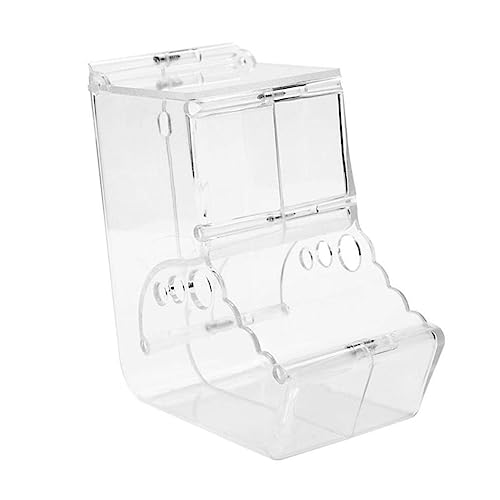 VANZACK 1Stück Automatischer Hamster Futterspender Transparente Haustier Essensschale Für Hamster Meerschweinchen Und Andere Kleintiere Biss Design Für Futterverteilung von VANZACK