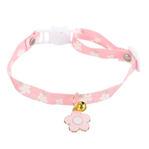 VANZACK 2St Haustierhalsband sicherheitsschloss hundezubehör Dog Collars Outdoor- Hundehalsband klein Cartoon-Hundehalsband Katzenhalsband mit Glocke einstellbar Schnalle Baumwolle von VANZACK