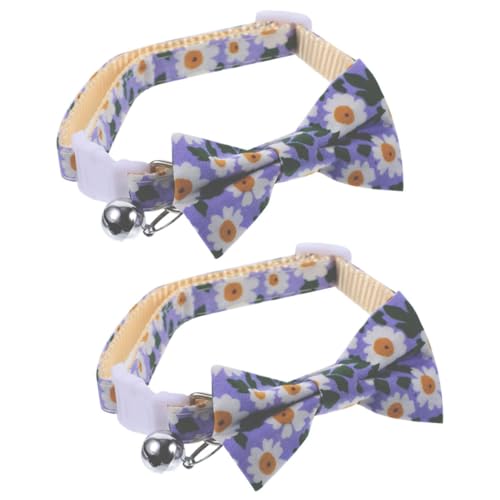 VANZACK 2st Haustierhalsband Kragen Katzenhalsband Katze Hundehalsband Verstellbares Für Hund Hundehalsband Für Polyester-Nylon Kleine Sonnenblume Und Hunde von VANZACK