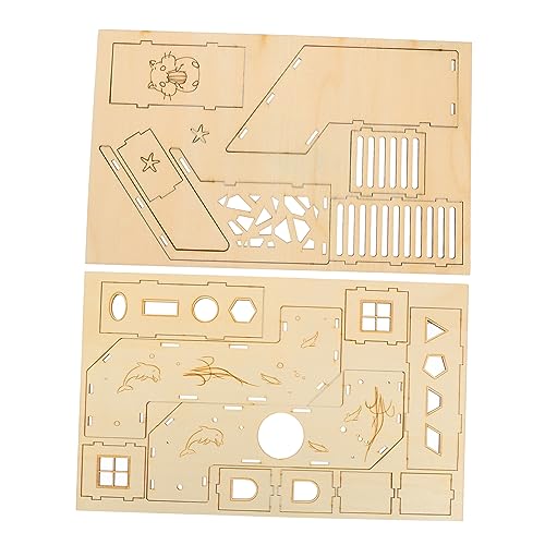 VANZACK 2Stücke Hamster Labyrinth Aktivitäts Tunnel Versteck für Kleintiere aus Sicherem Holz Abnehmbar für Zwerghamster und Langlebig VANZACK 2Stücke Hamster Labyrinth Aktivitäts Tunnel Versteck für Kleintiere aus Sicherem Holz Abnehmbar für Zwerghamster und Langlebig von VANZACK
