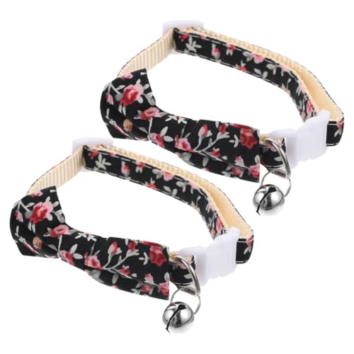 VANZACK 2st Haustier-kätzchen-Halsband Katzenhalsband Mittelgroßes Hundehalsband Katze Hundehalsband Türdekoration Baby-kätzchenhalsband Frühling Und Sommer Halskette Polyester-nylon von VANZACK