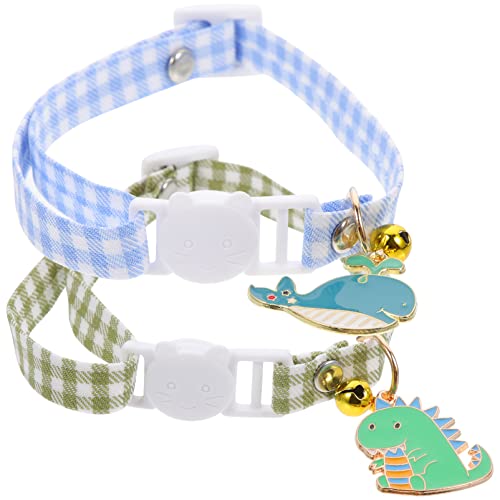 VANZACK 2st Katzenhalsband Welpenzubehör Für Kleine Hunde Kettenhalsband Für Katzen Welpenhalsbänder Für Kleine Welpen Kleines Hundehalsband Mädchen Baumwolle Polyester Halskette von VANZACK