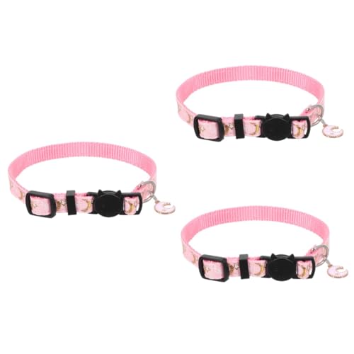 VANZACK 3St Haustierhalsband Lovely kuschelig Halskette Kragen Krawatte mit katzenkragen Halsketten eine Halskette Sicherheitshalsband für Katzen Katzenhalsband Kätzchen von VANZACK