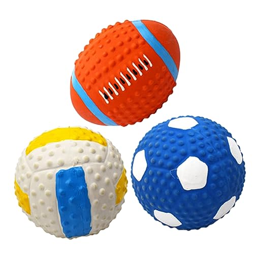 VANZACK 3St Kauspielzeug für Haustiere knete Spielzeug kleines hundespielzeug Welpenspielzeug Spielzeuge Spielzeugball für Haustiere Hund spielt Spielzeug Volleyball Hundeball von VANZACK