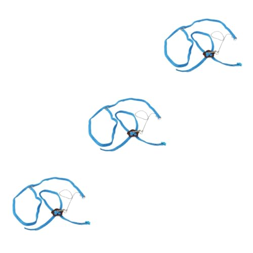 VANZACK 3 Stück Eidechsenleine Outdoor-Hängematte Rattengeschirr Bartagame-Leine Flügel-Eidechsengeschirr Eidechsengeschirr Leine Sittichleine Tier Verstellbares Geschirr Für von VANZACK