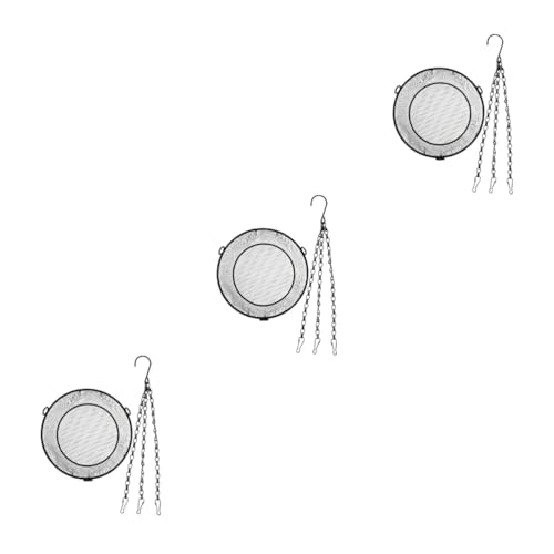 VANZACK 3St schmiedeeiserner Vogelhäuschen vogelfutterspender vogelfutterhäuschen Gartenvogeltablett Futterautomat für Haustiere Vogel Fütterer Essenstablett Vogelhäuschen aus Eisen Vögel von VANZACK