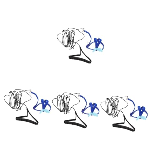 VANZACK 4-Teiliges Set Papagei fliegendes Seil Haustier Meerschweinchenleine Vogelgeschirr Vogeltraining Zugseil für Vögel Papageien-Trainingszubehör Flügel Fliegenseil Hosenträger Stoff von VANZACK