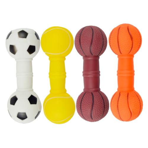 VANZACK 4Stücke Kauen Interaktive Molar Sticks mit Quietscher Bissbeständige Hantel Form für Zahnpflege und Beschäftigung VANZACK 4Stücke Kauen Interaktive Molar Sticks mit Quietscher Bissbeständige Hantel Form für Zahnpflege und Beschäftigung von VANZACK