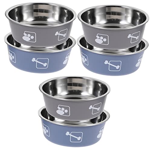 VANZACK 6 STK Haustiernapf aus Edelstahl pet Feeder pet Water Bowl praktischer Hundenapf Haustierfutterhalter Katze Futternapf für Hunde Behälter für Hundefutter Hundefutterhalter Hündchen von VANZACK