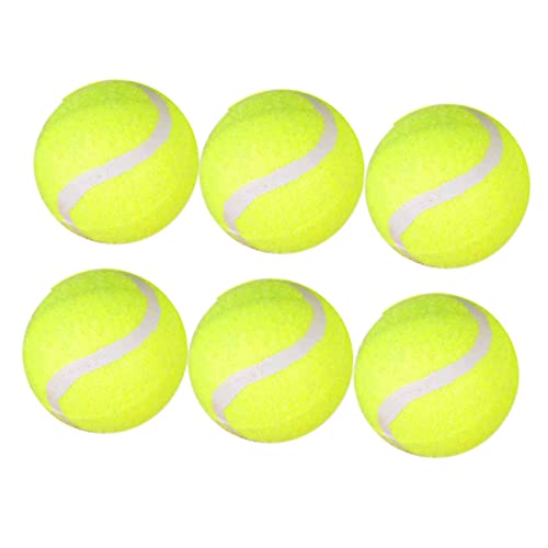 VANZACK 6st Zubehör Tennisbälle Für Hunde Unzerstörbarer Tennisball Tennisbälle Üben Harter Tennisball Tennis Trainer Ball Tennis Üben Hartes Tennis Eine Armatur Kind Super Hoch Schläger von VANZACK