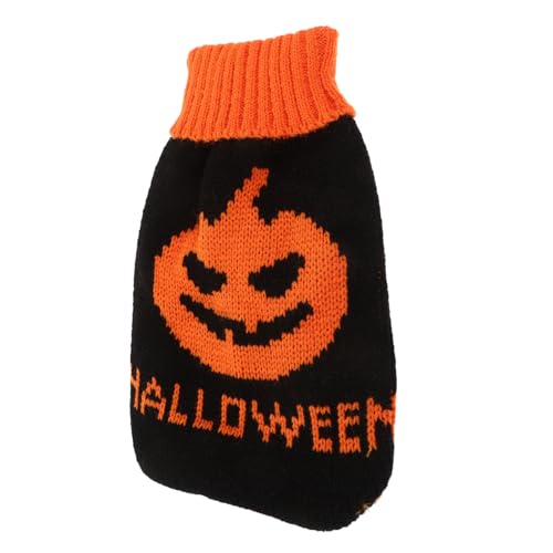 VANZACK Halloween-Hundepullover thermischer Welpenmantel Halloween-Hundekleidung Tier kostüm tierkostüm Jacke Haustiere atmungsaktive Hundekleidung Katze schöner Pullover verdicken Kürbis von VANZACK