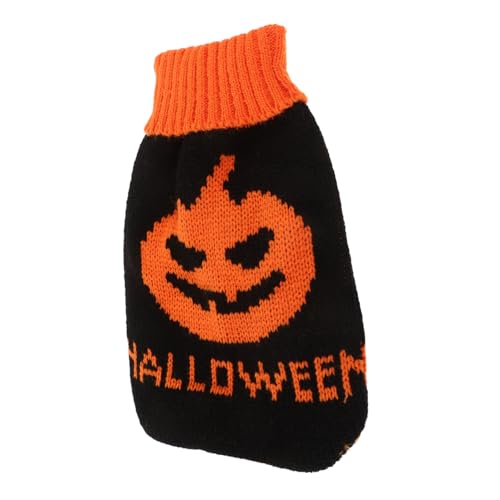 VANZACK Kleider Halloween-Hundepullover Hundekleidung Halloween kostüm Dekor dehnbarer Jacke Haustier Hund wärme Kleidung thermischer Welpenmantel gemütlich Kätzchen Katze Shirt von VANZACK