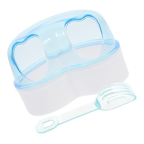 VANZACK Große Transparente Hamster Sandbad Box Mit Zufälliger öffelfarbe Ideal Für Kleine Haustiere Wie Hamster Und Zwerghamster Haustier Dusche Box Für Sandbäder Und Hygiene von VANZACK