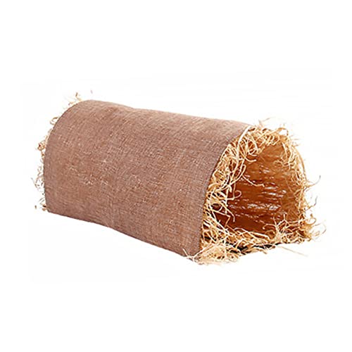 VANZACK Hamster Tunnel nagerhaus Hasen Rabbit Toys Meerschweinchen Versteck Meerschweinchenkäfig Hunde-PIPI-Pad Vlies Schlafnest für Haustiere Häschen-Tunnelnest Leinen- Khaki von VANZACK