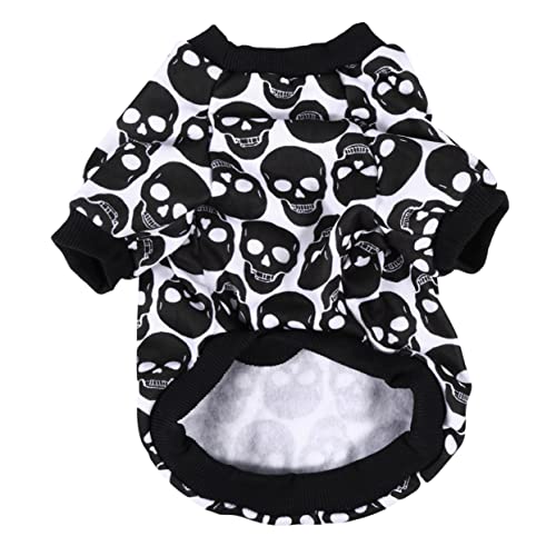 VANZACK Haustier-Pullover Kostüm Für Hunde Halloween Ups Gefüttert Welpe Kleidung Vlies Klein Schädel-hundepullover Haustiere Outfit Hund Warmes Tuch Party-hundetuch Reine Baumwolle VANZACK Haustier-Pullover Kostüm Für Hunde Halloween Ups Gefüttert Welpe Kleidung Vlies Klein Schädel-hundepullover Haustiere Outfit Hund Warmes Tuch Party-hundetuch Reine Baumwolle von VANZACK