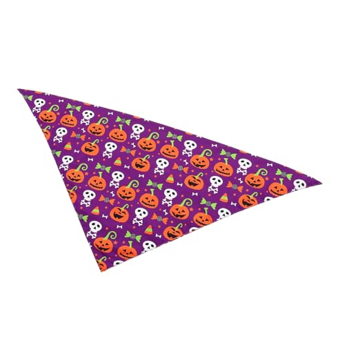 VANZACK Haustier-Schal Halloween-Haustierschal Körperpflege Welpe Halloween Bandana Dog Bandana hundekleidung Hundeschal im Halloween-Stil entzückendes Katzenbandana Polyester Violett VANZACK Haustier-Schal Halloween-Haustierschal Körperpflege Welpe Halloween Bandana Dog Bandana hundekleidung Hundeschal im Halloween-Stil entzückendes Katzenbandana Polyester Violett von VANZACK