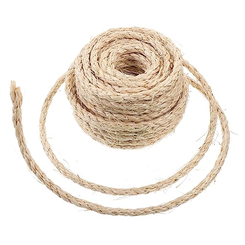 VANZACK Hochwertiges Natur Sisal Seil Für Katzen 6mm x 10m Ideal Für Katzenbaum Kratzsäule Und DIY Reparaturen Vielseitiges Kratzseil Für Tägliche Nutzung Und Katzenbedarf von VANZACK