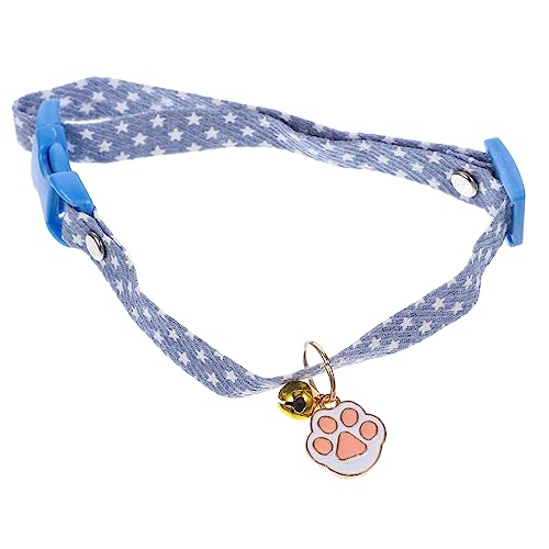 VANZACK Katzenhalsband Kleines Hundehalsband Verstellbares Haustierhalsband Hundehalsband Für Welpen Zartes Hundehalsband Haustierhalsband- Outdoor- Anhänger Kätzchen Polyester von VANZACK