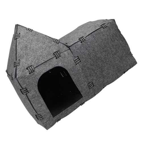 VANZACK Katzennest Pet Tube Spielspielzeug Tunnelröhre für Katzen katzenzelt cat Tent Spielzeuge Katzentunnelhaus Katzentunnel aus Filz die Katze gefühlt Kombination Kätzchen Haustierbett von VANZACK