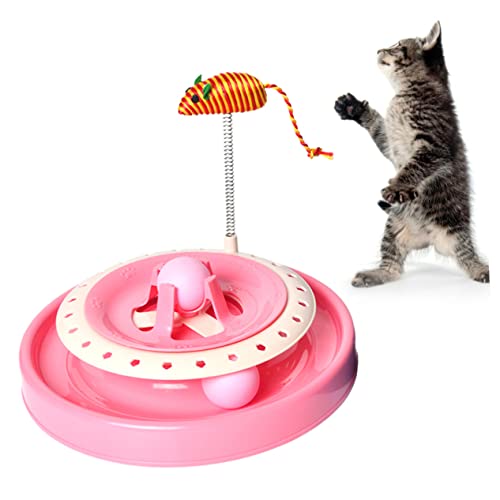 VANZACK Katzenspielzeug Spielzeug Für Haustiere Trainingsspielzeug Für Katze Betta-Blatt-hängematte Katzensachen Interaktives Spielzeug Für Katzen Spielzeuge Rosa Kätzchen Katzenmatte von VANZACK