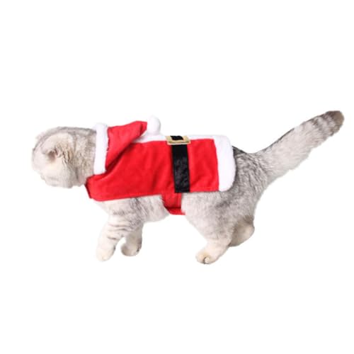 VANZACK Haustieranzug Welpenkostüme Welpen-Outfits Katzenkostüme Katze Kleine Hunde-Outfits Katzen-weihnachtsoutfit Hundekleidung Kleider Rot Opa-Outfit Gemütlich von VANZACK