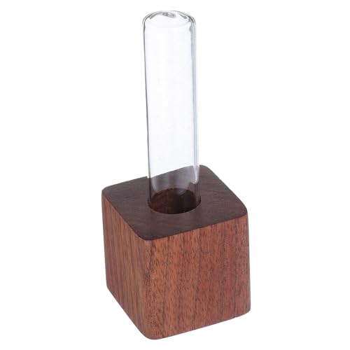 VANZACK Magnetische Vase Magnetwandblume Vase Blumenrohrpflanzer Testrohrmagnetvase Süße Magnetische Blumenvase Küchenmagnetrohr Pflanzer Locker Mini Pflanzer Magnetwandvase Coffee Holz von VANZACK