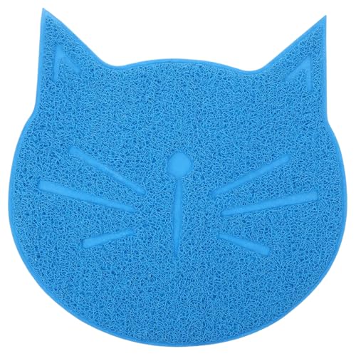 VANZACK Matte in Katzenform PVC-Beschläge Haustiermatte aus Silikon Katzenstreumatte Tischsets Hundenapf Bodenmatte Indoor-Hundematte waschbar Hundefutter Tierfutter Essensmatte Zubehör von VANZACK