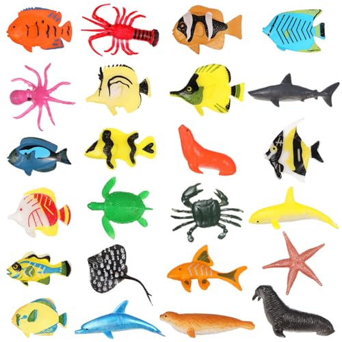 VANZACK Tropische Fische Tier Kunststoff Mini Meerestier Figur Figuren Aquarium Dekorationen 1 Set von VANZACK