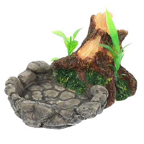 VANZACK Reptilien Wasserschale für Terrarium Natürliche Form zu Reinigen Korrosionsbeständig für Schildkröten und Geckos Sicheres Futter und Wasserbehältnis VANZACK Reptilien Wasserschale für Terrarium Natürliche Form zu Reinigen Korrosionsbeständig für Schildkröten und Geckos Sicheres Futter und Wasserbehältnis von VANZACK