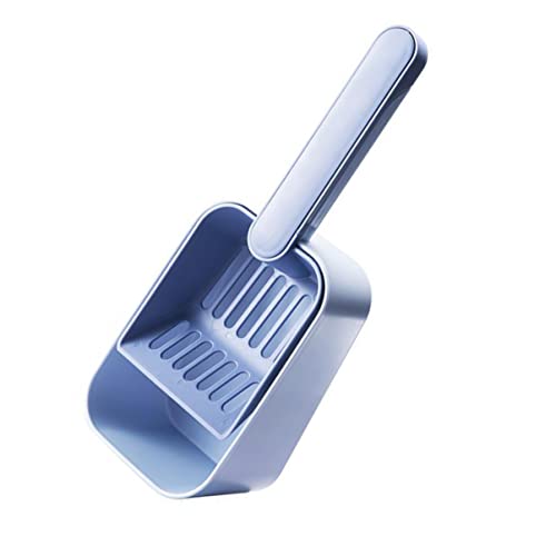 VANZACK Schaufel für Katzenstreu Nips Kratzer Katzenzuchtschaufel Bausatz Behälter cat Litter Shovel katzenstreu schippe Haustier-Katzenstreu-Schaufel Katzenstreuschaufelhalter PVC Blue von VANZACK