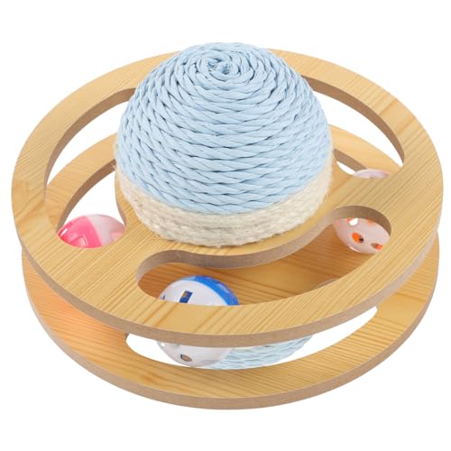 VANZACK Sisal-Plattenspieler-Spielzeug interessantes Katzenspielzeug Katzenkratzball interaktives katzenspielzeug interactive cat toy Spielzeuge Schaber Boden kitten Kratzer Heimtierbedarf von VANZACK