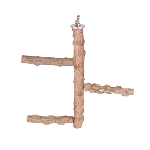 VANZACK Kletterständer für Vögel Snack Stand Stangenpapageien Ringe Pole holzspielzeug wooden toys Vogelspielzeug für Papageien Vogelhaustierständer Pfeffer Holz Utensilien Protokoll von VANZACK