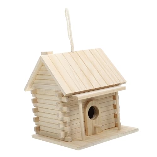 VANZACK Vogelkäfig vogelhaus Outdoor-Zubehör Zubehör für Sittichkäfige Wohnkultur Finkennest Vogelhäuschen für draußen Wellensittich Terrarium Holzhaus das Vogelnest Papageienkäfig von VANZACK