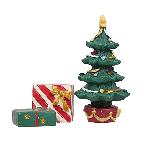 VANZACK Aquarium Ornament Weihnachten 2 Stücke Weihnachten Baum Set Mini Box Für Desktop Weihnachten Set Leicht Zu Reinigen von VANZACK