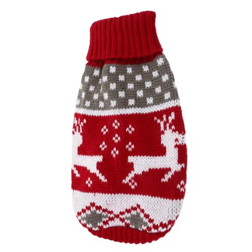 VANZACK Weihnachten-Haustier-Pullover Weihnachten Katze kostüm Hunde Strickpullover Haustier Weihnachten gestrickt Katzen-Weihnachtskostüm Tanktops Kleidung Weihnachtskatzenpullover Winter von VANZACK