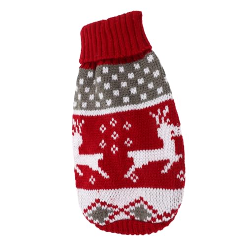 VANZACK Weihnachten-Haustier-Pullover Weihnachtshundekleid Katze weihnachtsoutfits Dog Christmas Sweater hundepullover Muskelshirt Kleidung Winterjacke für Welpen Haustierweste niedlich von VANZACK