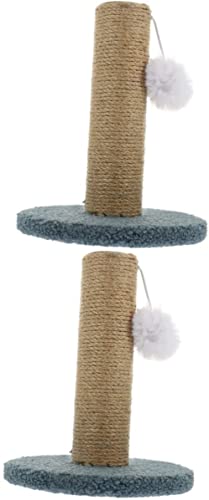 2 stücke Katze Haustier Spielzeug Katzenspielzeug Kletterspielzeug Entzückende Katze Kratzbaum Katze Interaktives Spielzeug Interaktives Spielzeug für Katzen Holzbrett Flanell Dekorieren von VARAKA