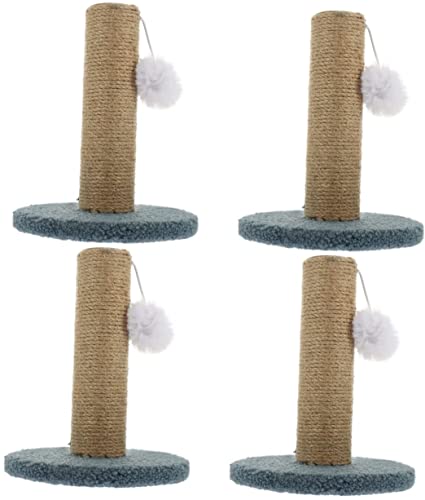 VARAKA 4pcs Katzen-Haustier-Spielzeug-Katzen-Spielzeug-Kletterspielzeug-Spaß-lustiges Spielzeug für Katzen-Holzbrett, Flanell-nettes Katzen-Klettergerüst von VARAKA