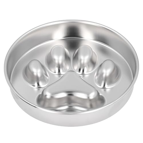 Slow Feeder Hundenäpfe, rutschfeste Hundefutternäpfe aus Metall, Hundewassernapf aus Edelstahl für Kleine, Mittelgroße und Große Hunde, 8,5 X 8,5 X 1,6 Zoll von VBESTLIFE