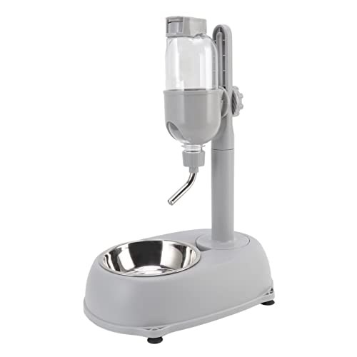 Pet Standing Water Dispenser Bowl, Standing Bowl mit Abnehmbarer Stange, Automatische Wasserzufuhr, Höhenverstellbar, mit Rutschfester Unterlage von VBESTLIFE