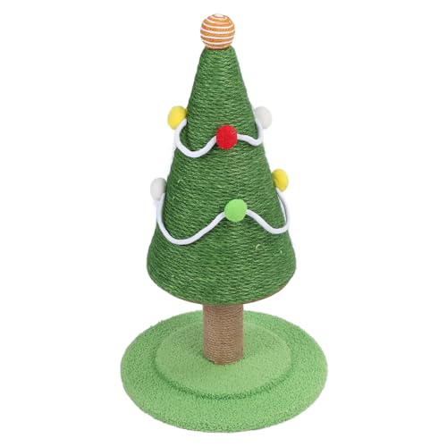 VBESTLIFE Weihnachtsbaum-Katzenkratzbaum, Natürlicher Sisalseil-Katzenturm für Erwachsene und Große Katzen, Kitty-Kratzer, Süßes Spielzeug (Groß: 40 x 65 cm / 15,7 x 25,6 Zoll) von VBESTLIFE