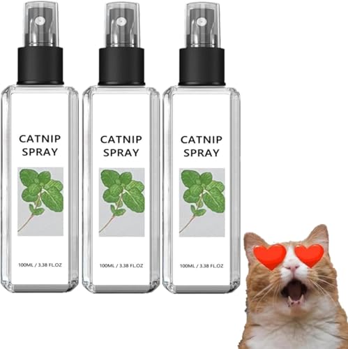 VCTKLN 3Stück Herbal Cat Joy Spray, 100 ml Celery Pets Katzenminze Spray, Herbal Cat Joy, Celery Pets Herbal Cat Joy, Kitty Joy Spray, Kitty Joy Herbal Cat Joy, Kitty Joy Kräuterspray, Herbal Cat Joy von VCTKLN