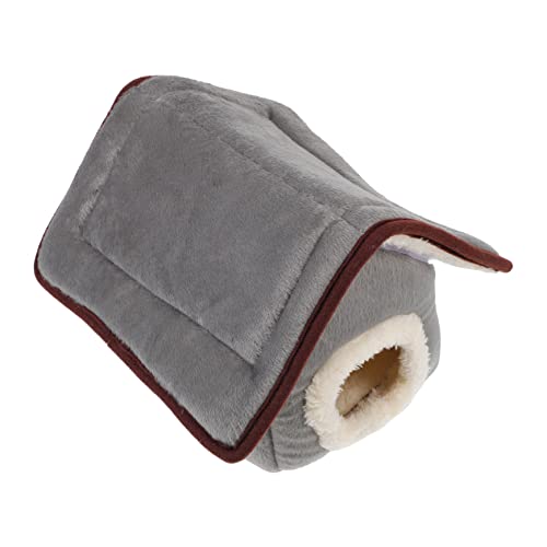 VDLLQYN, 1pc Kleine Haustier Baumwolle Nest Kleine Tiere Nest Kleine Tiere Warme Käfig Warme Hängematte for Schinken,Nester für kleine Haustiere(Grey,19X22CM) von VDLLQYN