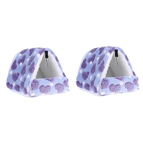 VDLLQYN, 2 Stück Hamsterkäfig Hamsterbett Kleintier Mini Haustier Baumwolle Nest Haustier Warmes Haus Kleines Haustier Warm B,Nester für kleine Haustiere von VDLLQYN