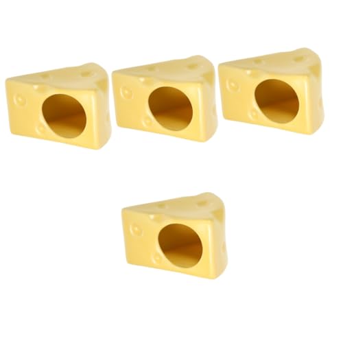 VDLLQYN, 2 Stück Hamsternest-Dekoration, Hamsterversteck for kleine Haustiere, Sommer-Hamsterversteck, Hamsterkäfig,Nester für kleine Haustiere(Yellowx4pcs) von VDLLQYN