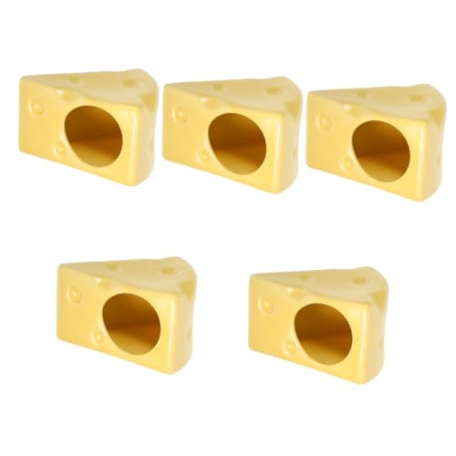 VDLLQYN, 2 Stück Hamsternest-Dekoration, Hamsterversteck for kleine Haustiere, Sommer-Hamsterversteck, Hamsterkäfig,Nester für kleine Haustiere(Yellowx5pcs) von VDLLQYN