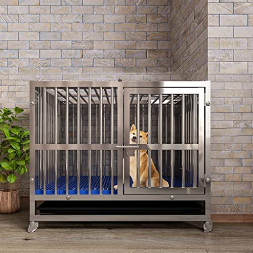 VDLLQYN, Hundekäfig-Zwinger for große Hunde, robuster Haustierzaun for das Training im Innen- und Außenbereich mit Kunststoff-Tray-Tür und Schloss-Design ，Hundekiste(78x52x72cm) von VDLLQYN