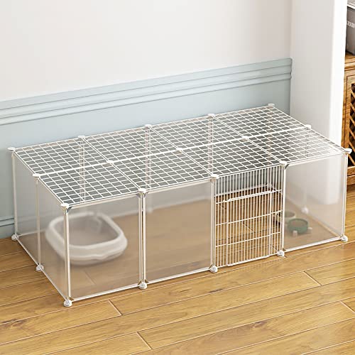 VDLLQYN, Katzenkäfig – Katzenkäfige for den Innenbereich, Katzenlaufstall, Katzengehege, Frettchenkäfig, Hundekäfige, Katzenhütten, leicht zu reinigen – großer Auslaufplatz, ideal for 1–3 Katzen ，Hund von VDLLQYN