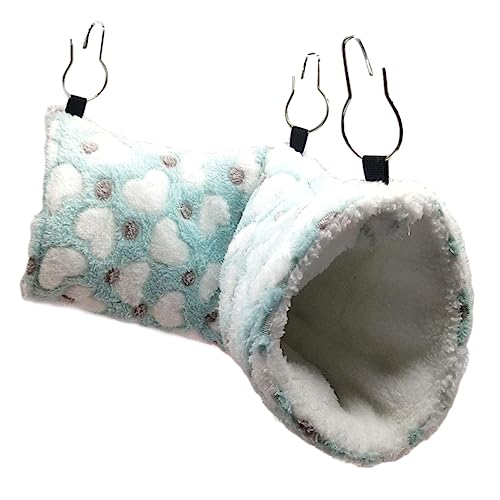 VDLLQYN, Rattentunnel-Nest, Bequeme Hängematte, Bett-Hängematte for Haustiere, Chinchilla-Hängematte, warmes Schlafen,Nester für kleine Haustiere(Blue,43x13cm) von VDLLQYN